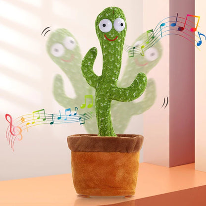 Dancing Cactus For Kids Toy – Talking, Singing, Repeating Plush, USB Rechargeable, Interactive Baby & Toddler Toy, Fun Gift