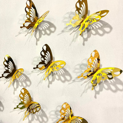 DIY 3D Acrylic Mirror Butterflies for Wall Decor