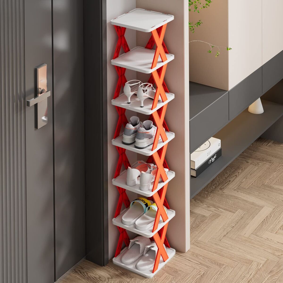 Multiple Layers Plastic Shoe Rack